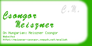 csongor meiszner business card